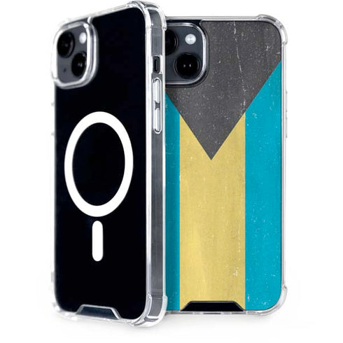 Bahamas Flag Distressed iPhone 15 MagSafe Case